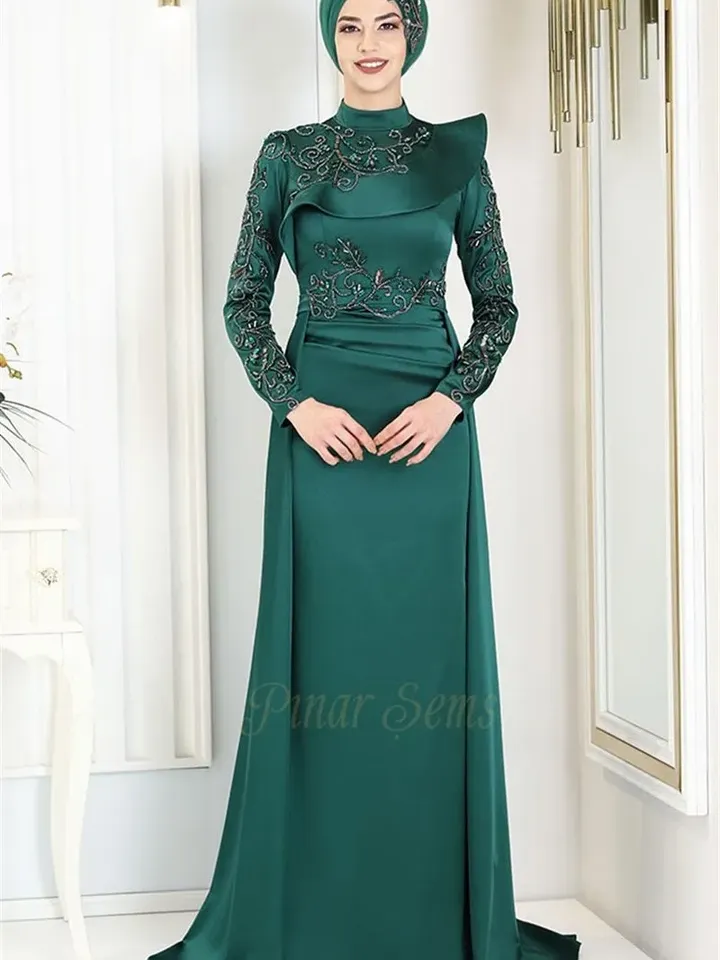 AHUNARE HIJAB - Wedding Dress, Muslim Evening Gown, Nikah, Islamic Wedding, Engagement, Bridesmaid