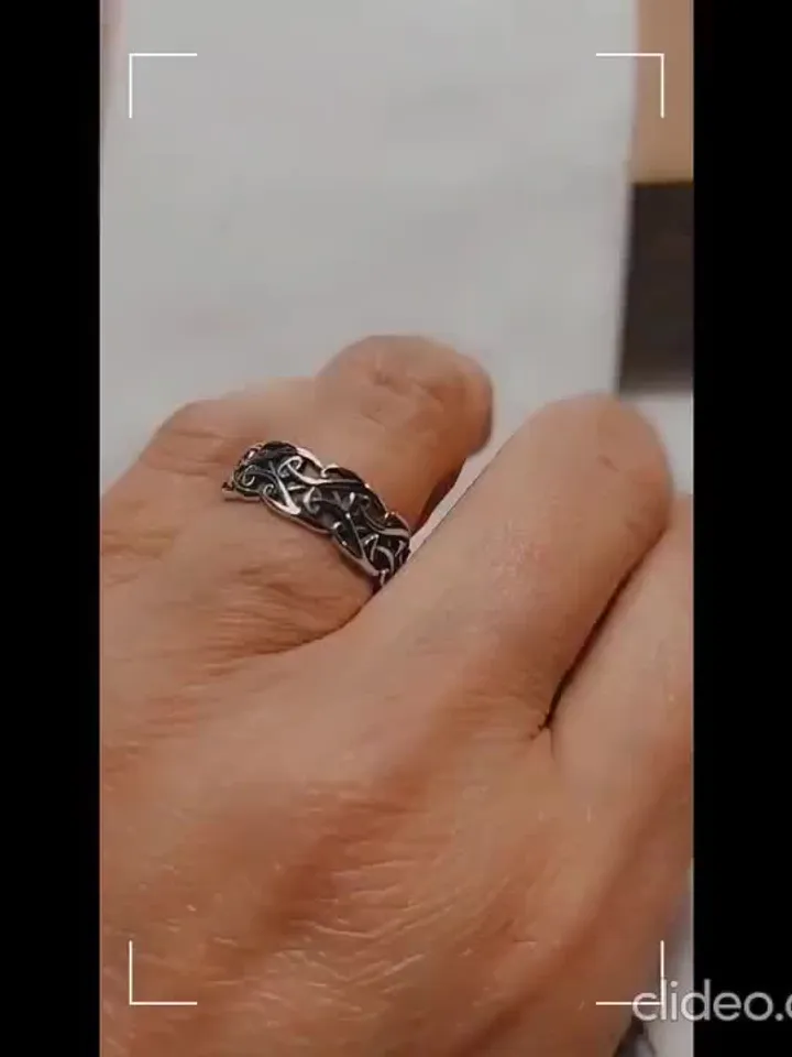 Sterling Silver Mushroom Thumb Ring