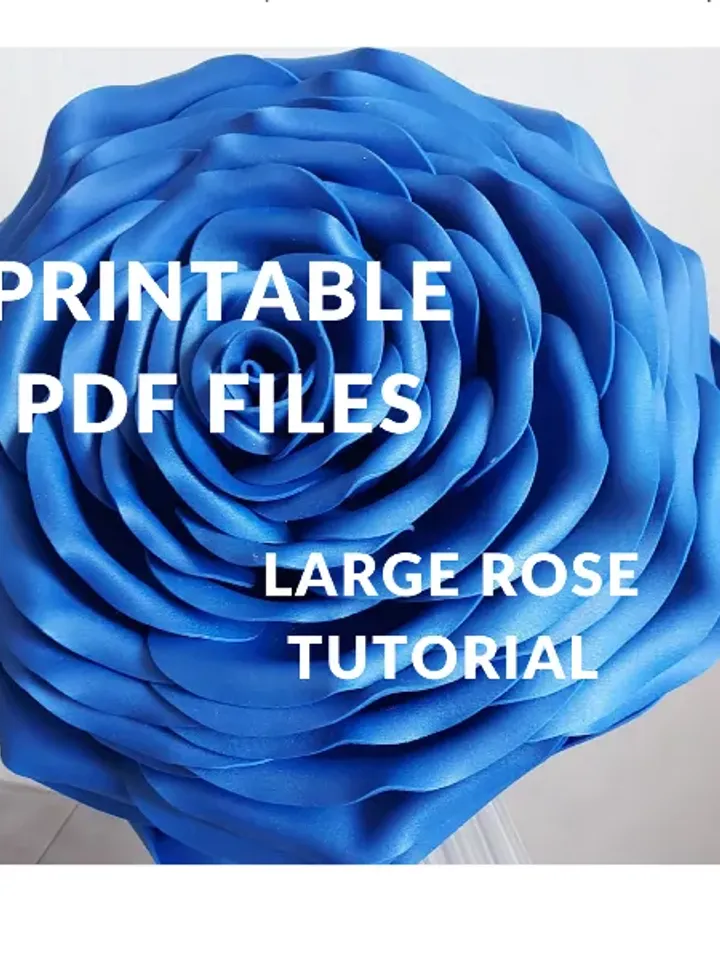 Diy Giant Rose hat Video tutorial create Statement headpiece, flower lesson, templates, assembly instructions