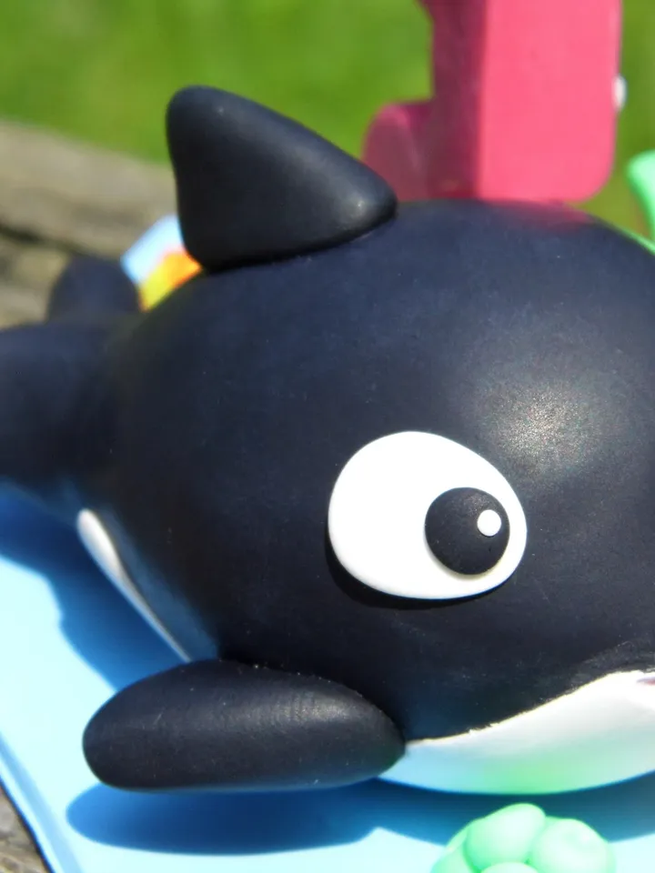 Fondant Orca cake topper, Ocean beach cake topper, Orca whale birthday party, Ocean birthday party, Customize orca figure, Sea animal topper