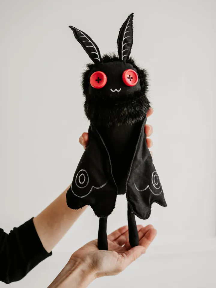 MOTHMAN plush - Interior toy, cryptid art doll