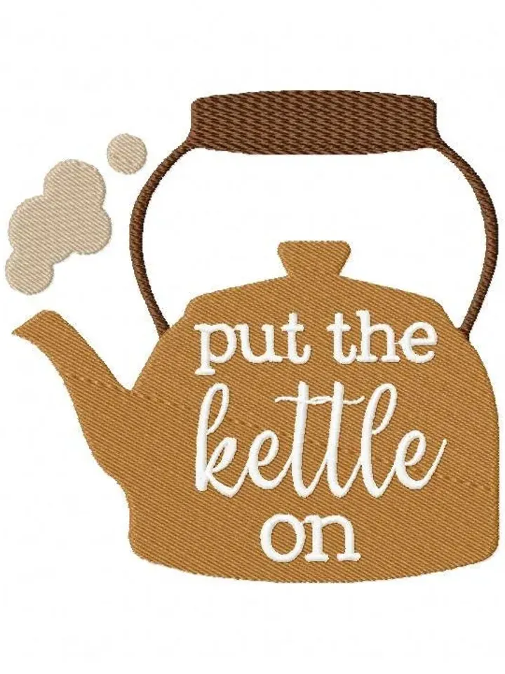 5 Tea Time Quotes Embroidery Design Pack 3,7 sizes,Chop it, Match Instant Download,Digital Machine,Holiday Applique Design,Gnomes Embroidery