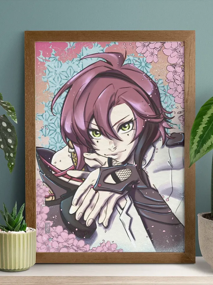 Heizou | Genshin Impact Anemo Druck/Poster Matt | Shikanoin Heizou Genshin | A4 Größe (210 x 297mm, 8,3 x 11,7 Zoll)