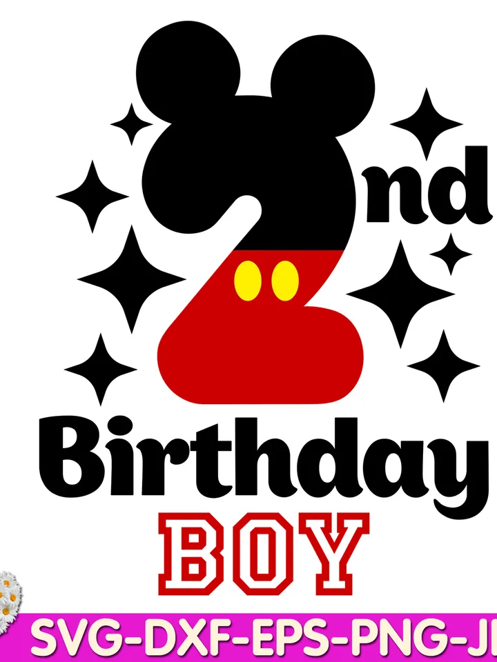 Mouse Number Two mouse The second birthday Oh Toodles I'm 2 digital design Cricut svg dxf eps png ipg pdf cut file
