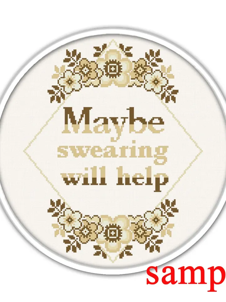 Floral Wreath cross stitch pattern. Flower frame cross stitch. Nature cross stitch.