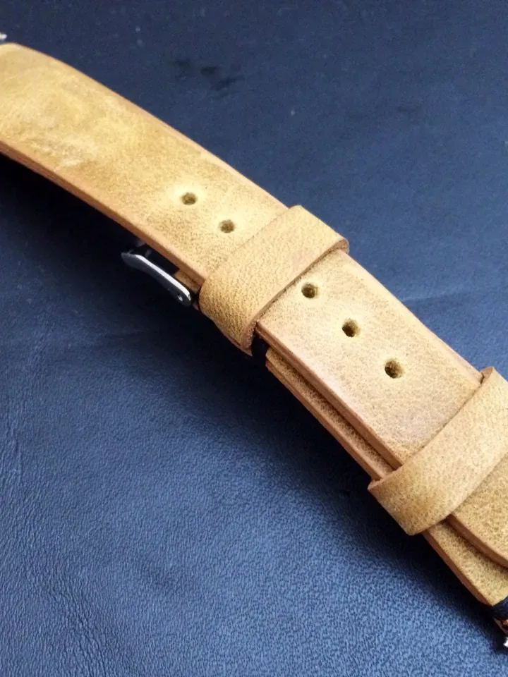 Leather Watch Strap 20mm, Beige watch band, 18mm 19mm leather watch band, watch strap, FREE SHIPPING