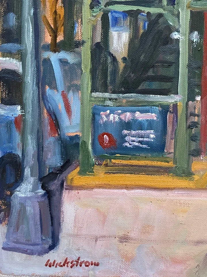 New York Cityscape Painting - Under the L/215th Street/Inwood - 16x20 Oil on Linen, NYC Impressionist Plein Air Landscape, Signed Original