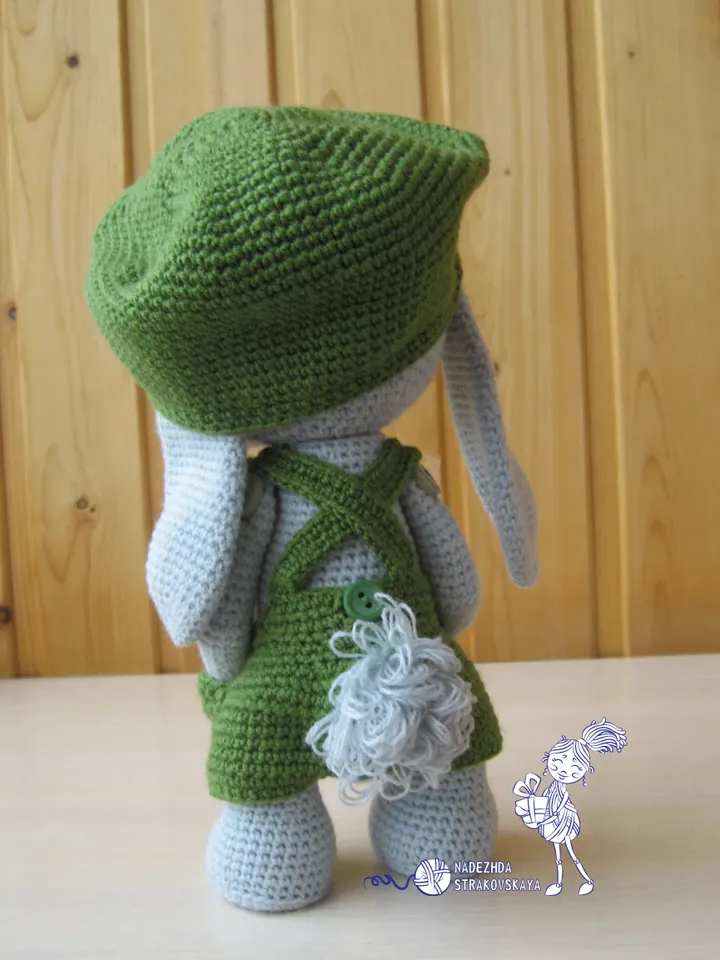 Crochet pattern: Rowdy-Dowdy Bunny  very 1 st original. Amigurumi pattern