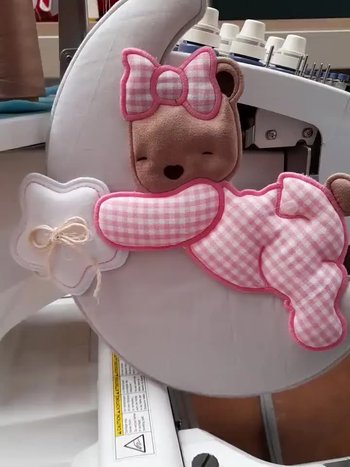 ITH Orsetto sulla luna - Ricamo a macchina con tutorial