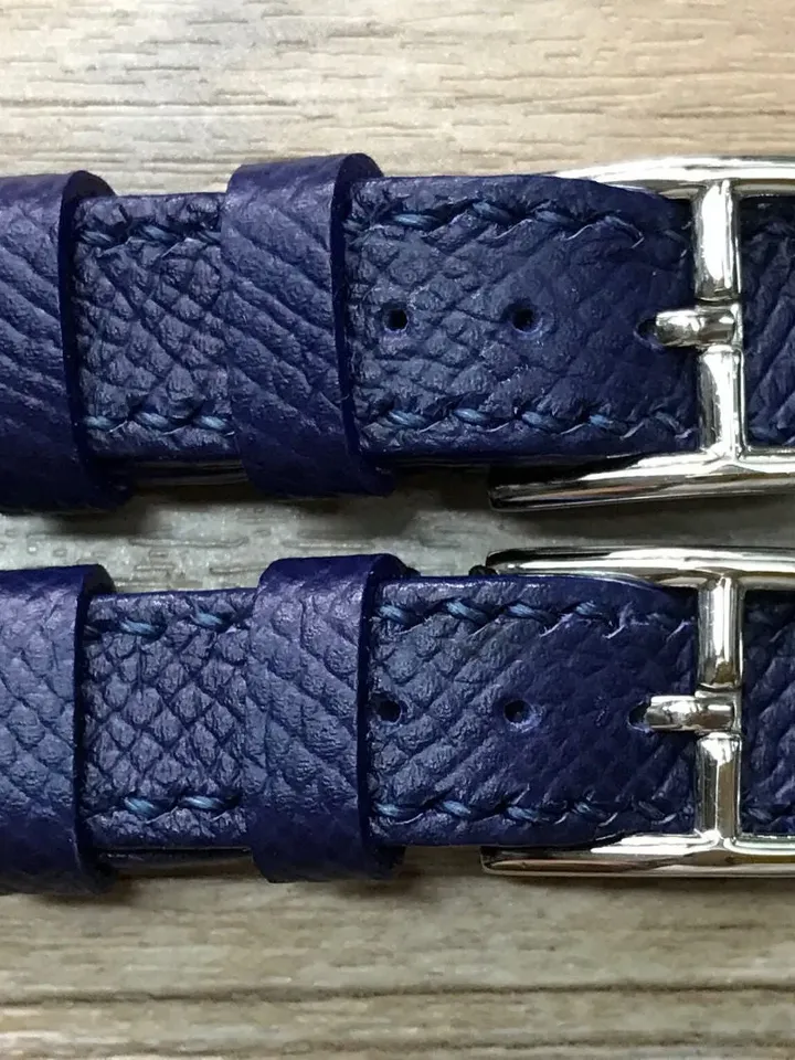 Apple Watch Band, Apple Watch Strap, Double Buckle Cuff Watch Band, Bleu Agate Double Buckle Cuff For Apple Watch 38mm 40mm 42mm 44mm