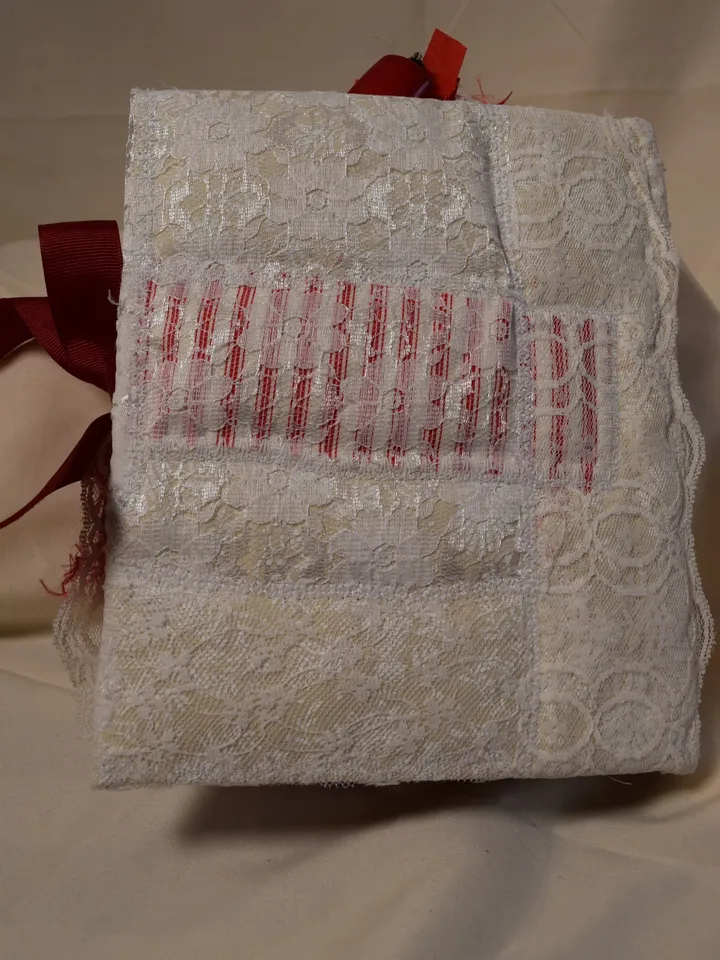 Devotion- Love Themed Junk Journal-Fabric Romantic Junk Journal-Handmade Diary