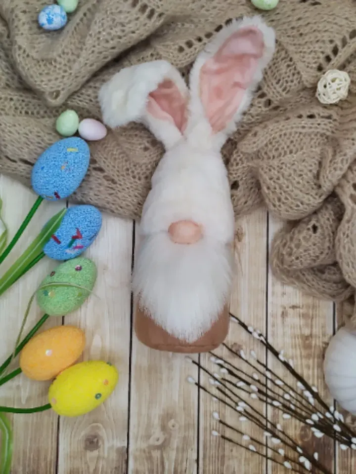 Easter Bunny Gnome Pattern, Video Tutorial, Bunny Patterns, DIY Bunny Pattern, PDF Gnome Patterns, Gnome Pattern, Easter