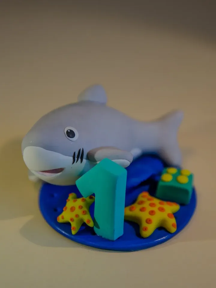 1st cake topper, Custom cake topper, first birthday, Shark cake topper, starfish cake topper, birthday cake topper, animal cake topper