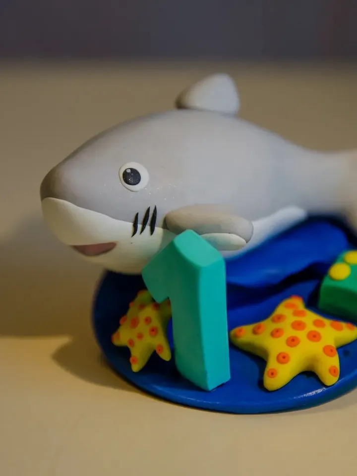 1st cake topper, Custom cake topper, first birthday, Shark cake topper, starfish cake topper, birthday cake topper, animal cake topper