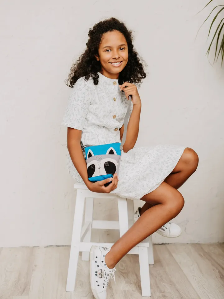 RACCOON CROSSBODY BAG gift for her, for girl, for mom and daughter Shipping from USA