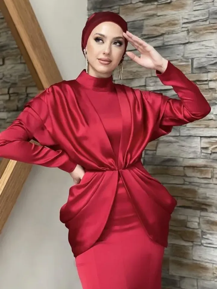 AHUNARE HIJAB - Bridesmaid Dress, Muslim Evening Dress, Nikah, Islamic Wedding, Engagement, Bridesmaid, , Prom Dresses, Long Dress,