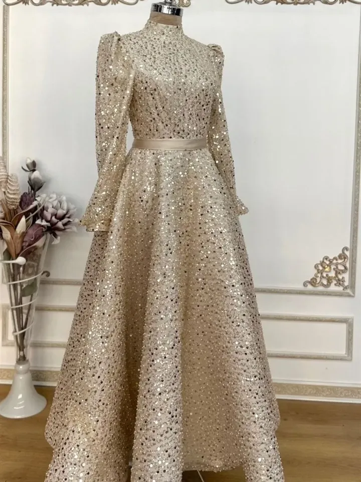 AHUNARE HIJAB - Wedding Dress, Muslim Evening Gown, Nikah, Islamic Wedding, Engagement, Bridesmaid