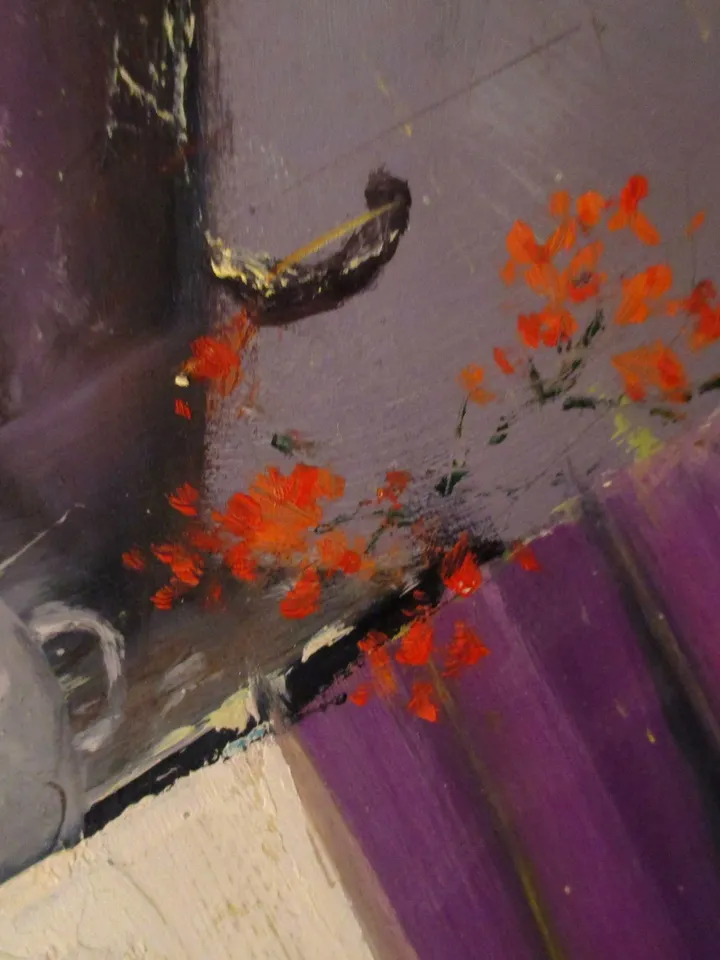 Mysterious Still Life Painting 24x16'', Original Oil Painting on Canvas, Original Art by "Walperion"