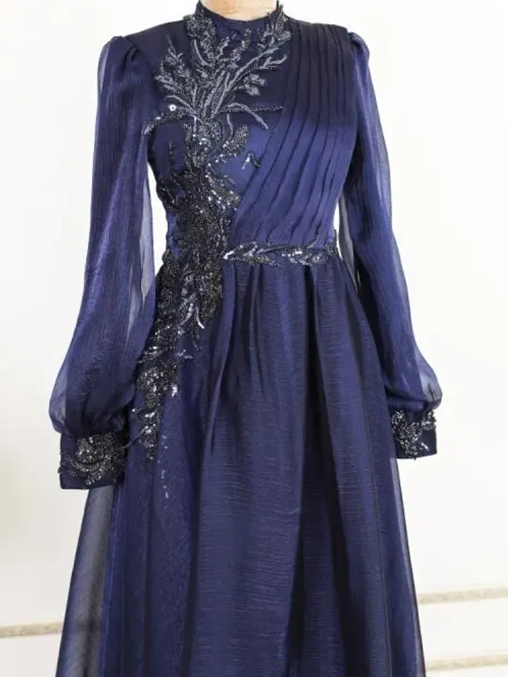 AHUNARE HIJAB - Wedding Dress, Muslim Evening Gown, Nikah, Islamic Wedding, Engagement, Bridesmaid,