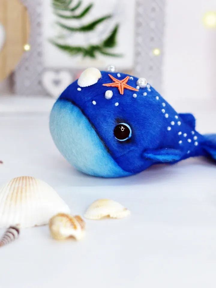 Sewing pattern Whale plush PDF