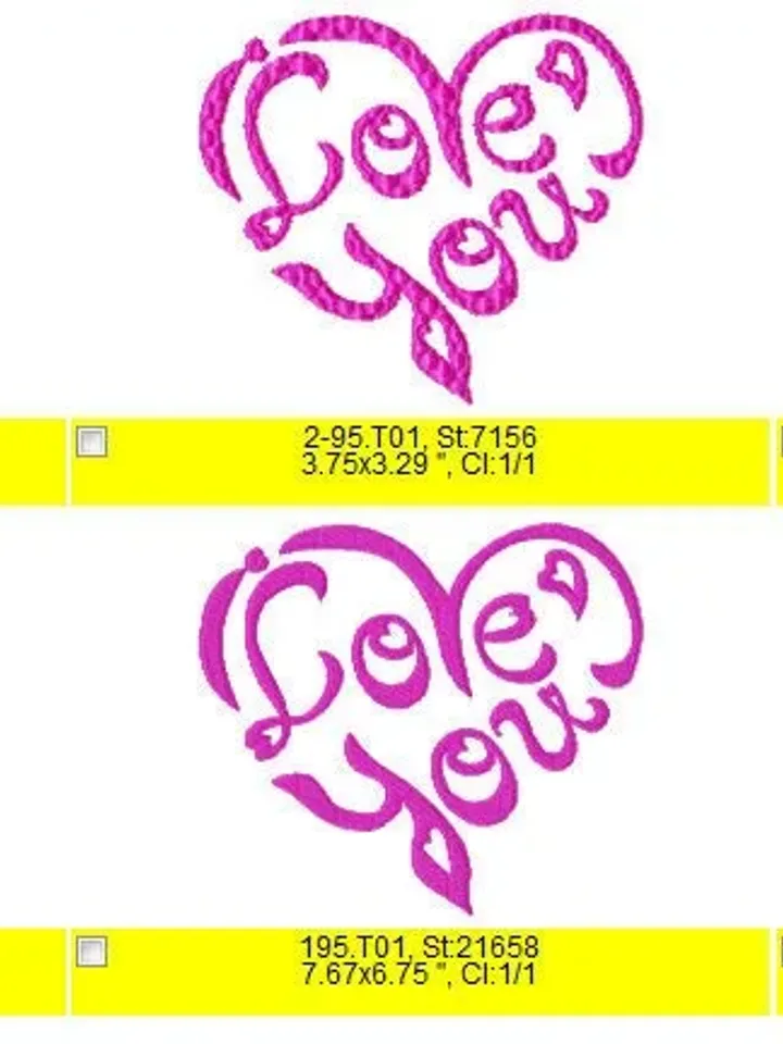 Valentine embroidery designs I love you heart Machine embroidery design Embroidery Frame Instant Download