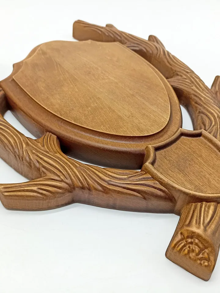 Hunters gifts, Antler Plaques, Fathers day, Plaque carved board for trophies, Wooden Carver Panel, Wooden wall decor, carved wood wall art