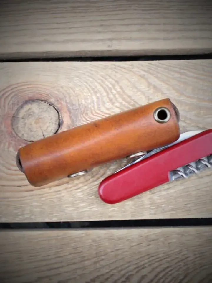 Leather template to make a leather Knife Case for victorinox Spartan + 3 sizes.EDC5