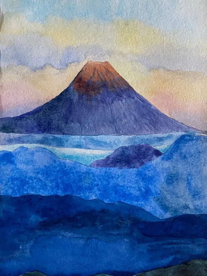 Abstract paintings • Rolling mountain tops , Wall Art, mountains