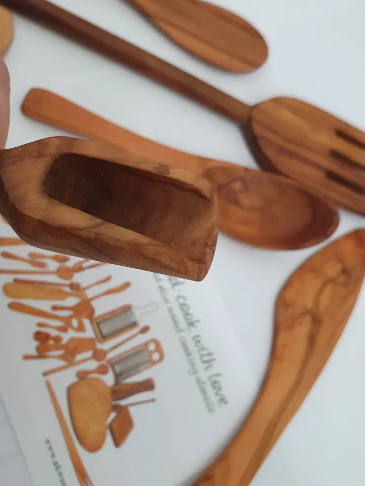 Lot of 6 Small  Cooking Utensils, Set of Spoons, Scoop, Fork and Spreader | Handmade | What you see is what you get | #AKwood #V08