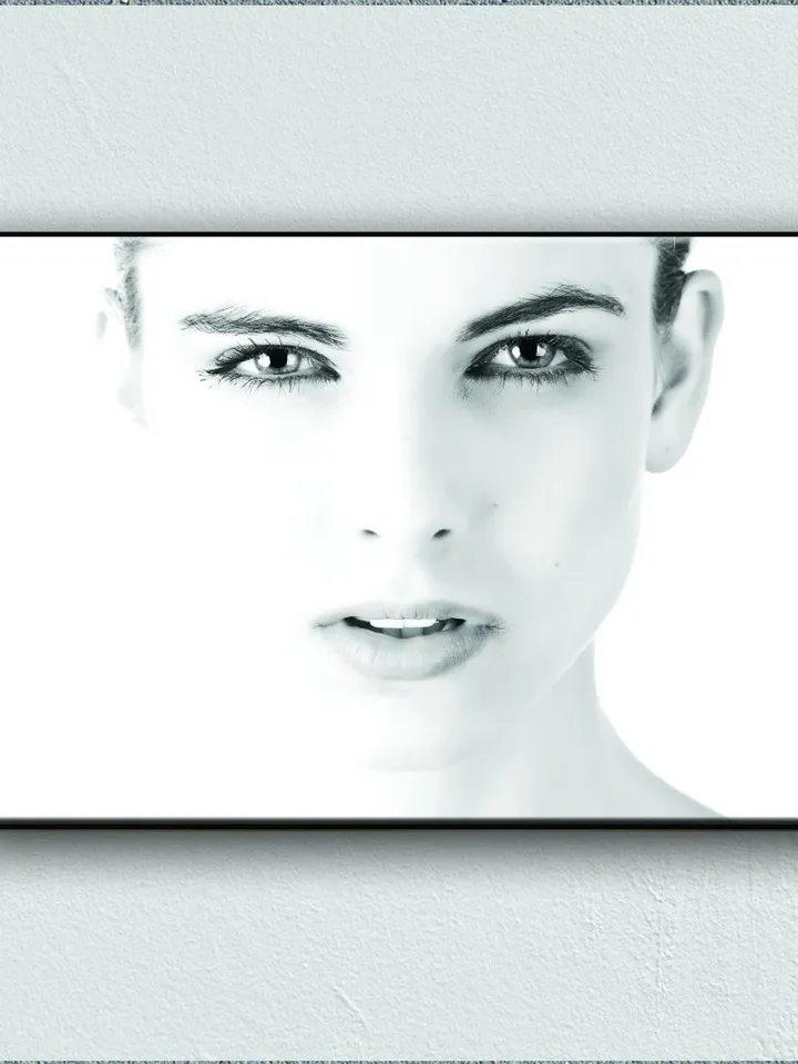Woman painting Print on Canvas , Floating Frame Option, Modern Wall Art, Extra Large Canvas Wall Art
