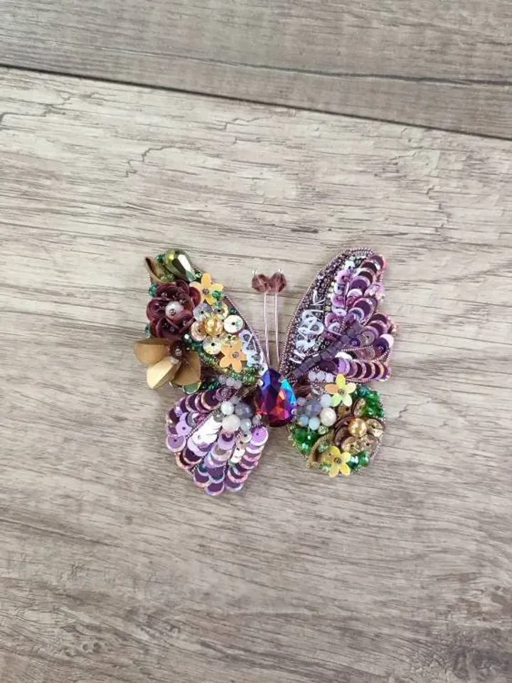 Brooch embroidery Embroidered butterfly brooch, Beaded butterfly brooch, butterfly pins, embroidered pins, beaded brooches