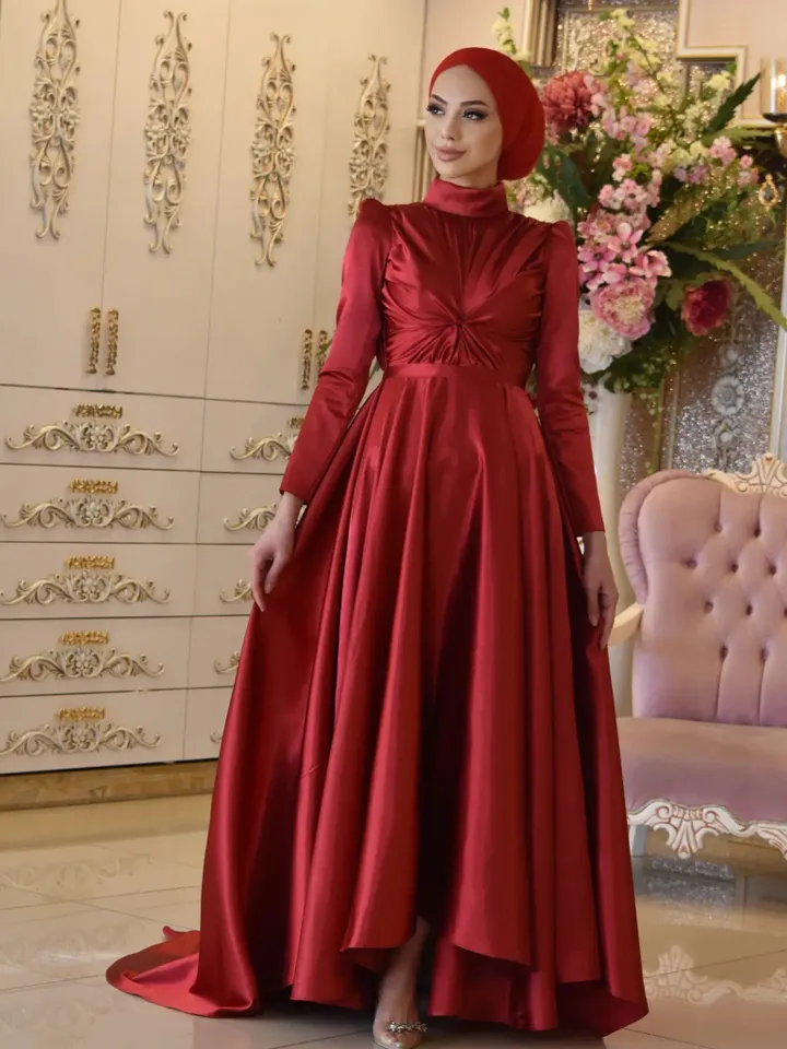 AHUNARE HIJAB - Wedding Dress, Muslim Evening Gown, Nikah, Islamic Wedding, Engagement, Bridesmaid