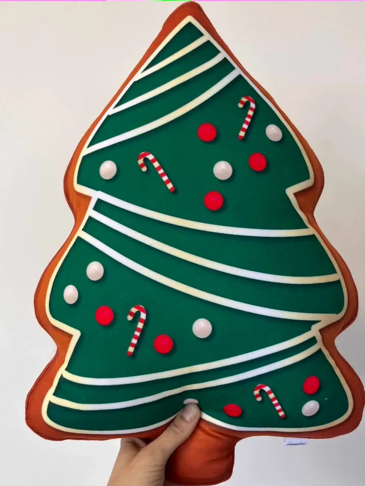 Christmas tree green shaped pillow / christmas tree cushion / christmas decorative pillow / christmas tree ginger pillow / xmas tree cushion