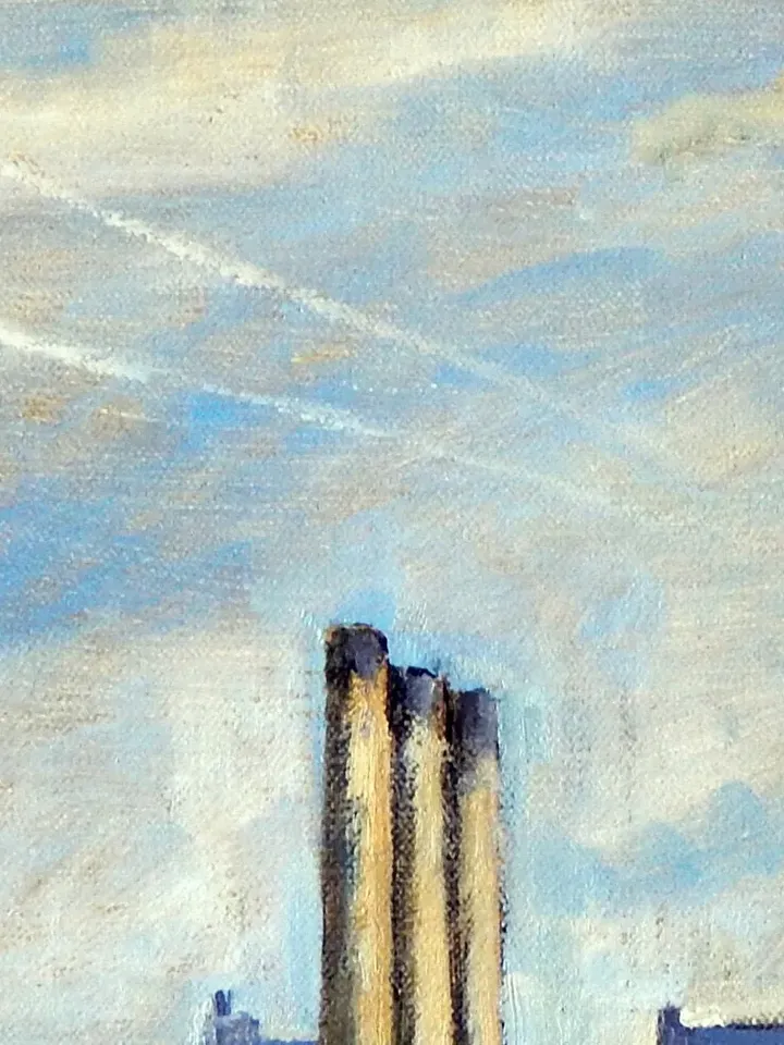 Original New York Landscape Painting -The Long View/Inwood/NYC- 10x17 Oil on Canvas, Impressionist Plein Air Fine Art, Signed Original