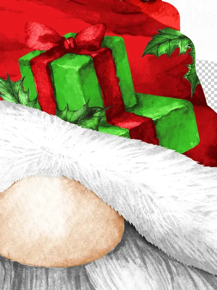 Christmas Digital Clipart. Santa Claus gnome. Sublimation Png, Design Digital Download. OliArtStudioShop