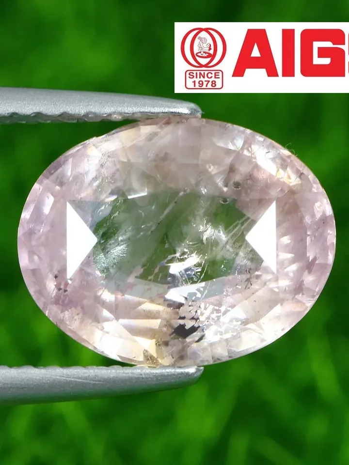 4.03 CT AIGS Certified Unique Rarest Unheated 100% Natural Padparadscha Sapphire from Sri Lanka