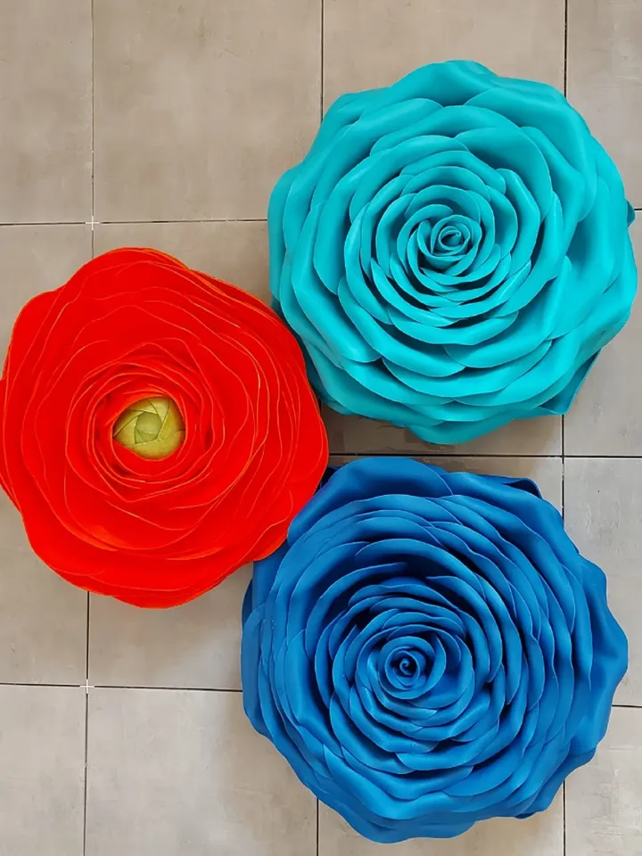 Diy Giant Rose hat Video tutorial create Statement headpiece, flower lesson, templates, assembly instructions