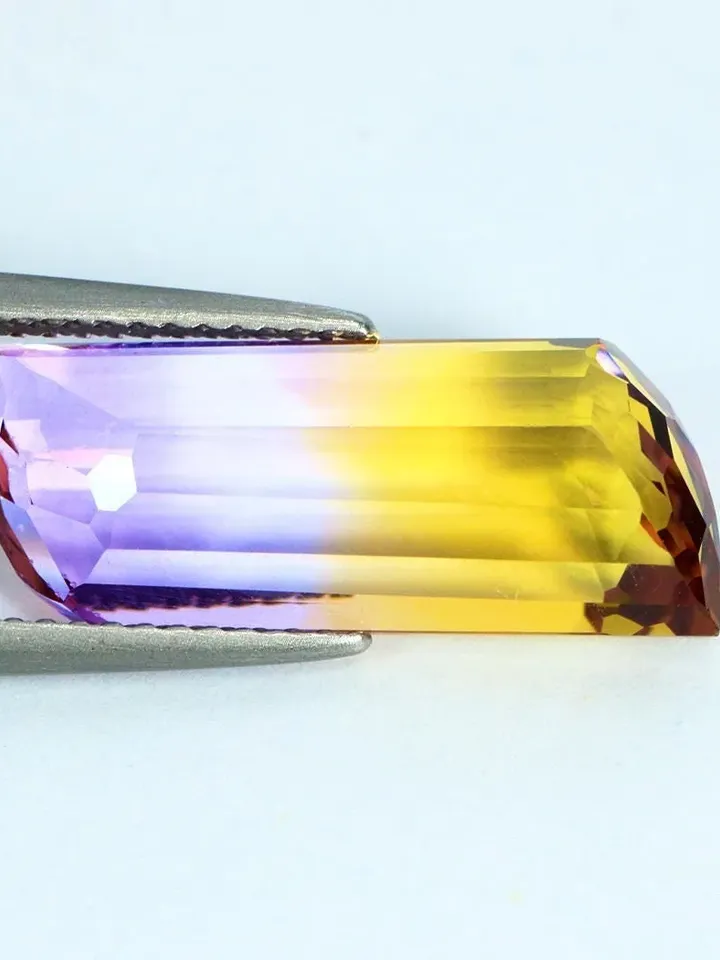 8.04 CT Superb Nice Cut Fancy Bi Color Unheated 100% Natural Ametrine Bolivia