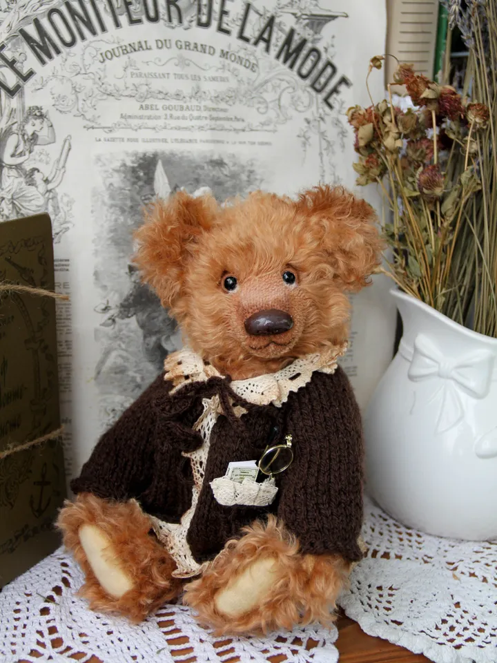 PATTERN of Stefan the bear PDF Handmade Artist Collectible Teddy Bear OOAK Vintage Stuffed animal toys bear plushinnes