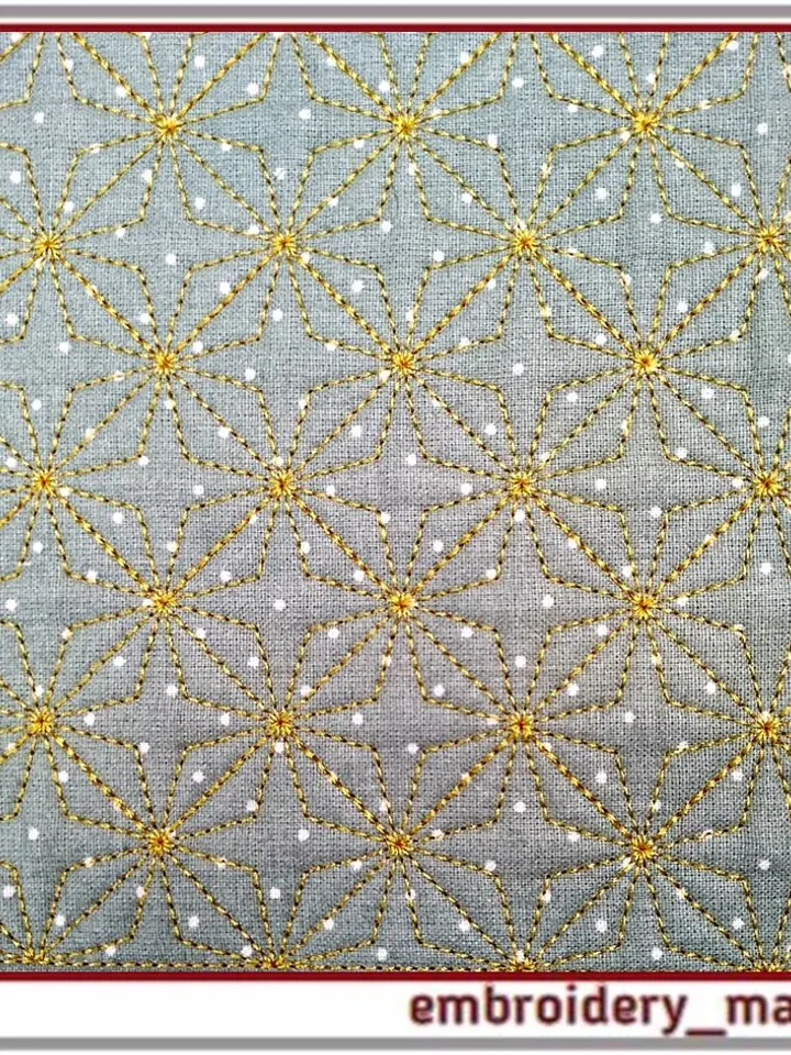 Quilt block 4 machine embroidery designs. Instant download