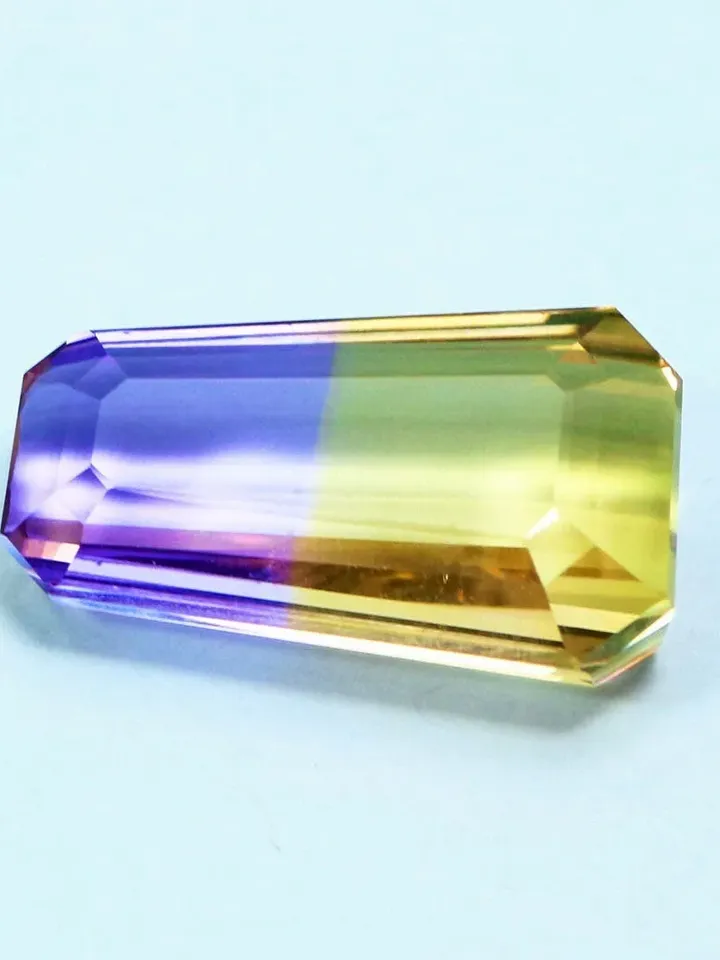 6.56 CT Gorgeous Rare Tapered Baguette Bi Color Unheated 100% Natural Ametrine