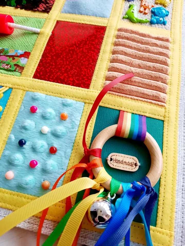 Sensory busy board Autism, Fidget blanket mat dementia, Lap blanket quilt for Alzheimers, Activities for restless hand