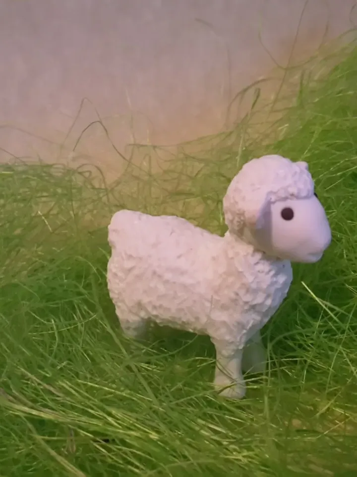 Christmas Nativity figures, Nativity sheep, Nativity lamb, Nativity animals, Nativity figurines, White sheep, Handmade clay lamb sheep