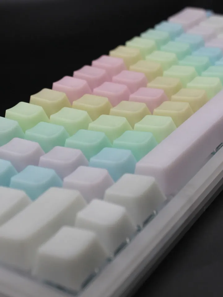 Jelly POM Keycaps Rainbow Keycaps keyboard keycap pom keycap jelly keycap