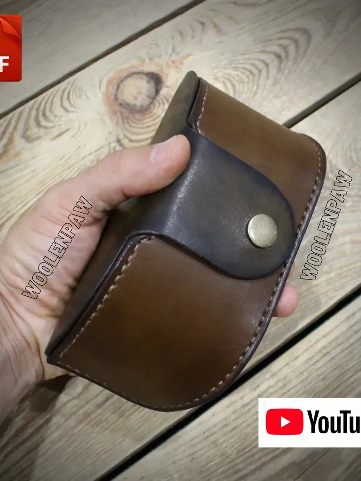 Sunglasses case - tutorial - leather pattern. OHT8