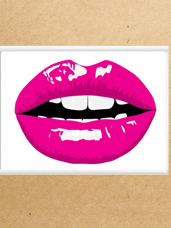 Lip Poster Print on Coated Paper Wall Art, Custom Poster, Home Decor,framed without glass