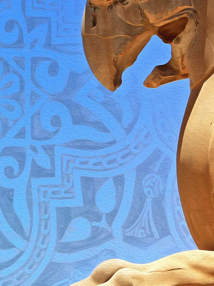 Huma Bird in Persepolis | Persian Wall Art | Iranian Wall Decor | Traditional Persian Gift | Persian Art