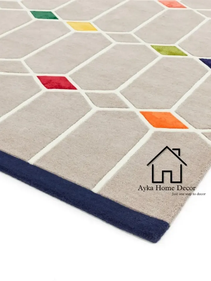 New Bonnie Hand Tufted 100% Pure Woolen Area Rug For Hall Kitchen Living Room Bed Room Bath Room Dining Room Kids Room Carpet / Christmas