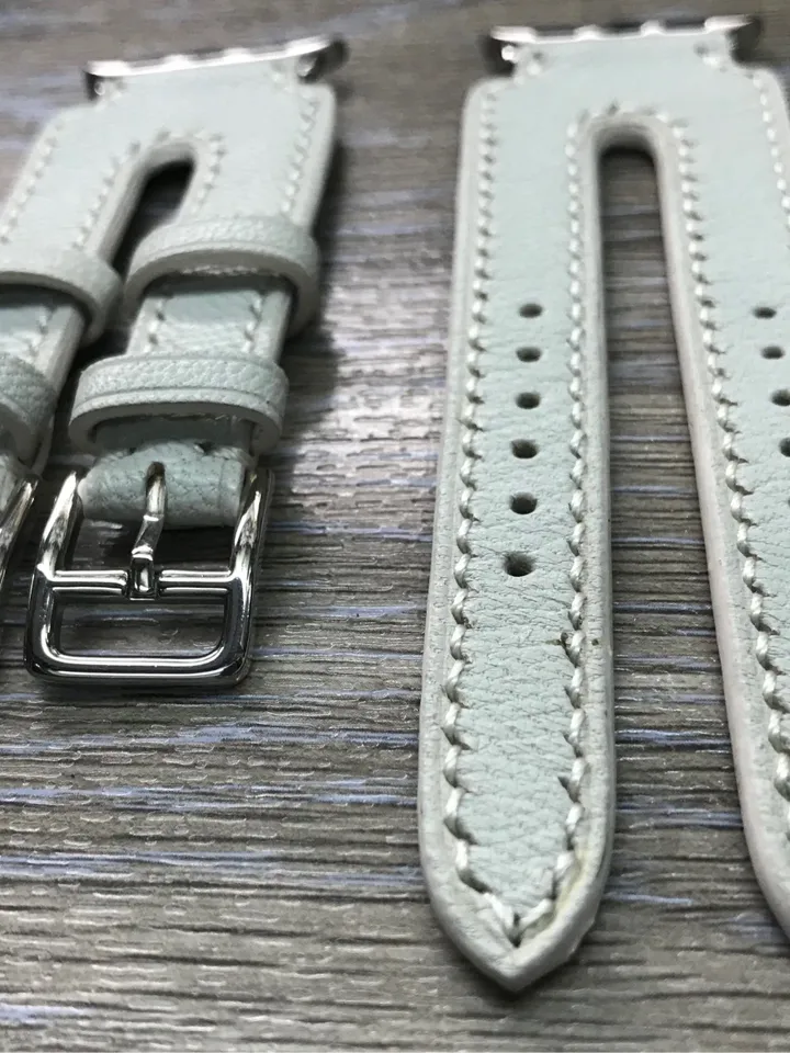 Apple Watch Band, Apple Watch Strap, Double Buckle Cuff Watch Band, Mother's Day Sale, FREE SHIPPING, Cream white, Apple Watch 38mm & 42mm
