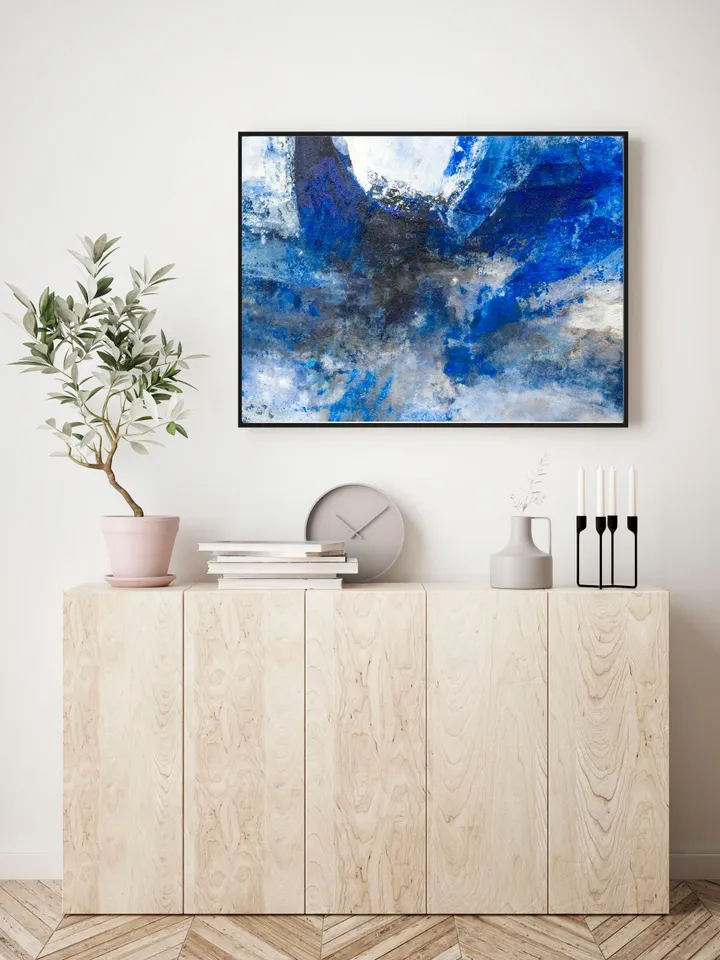Large Abstract Art Print, Blue Painting Print, Modern Painting Wall Art Print, Abstract Painting, Abstract Canvas Wall Art, Digital Print